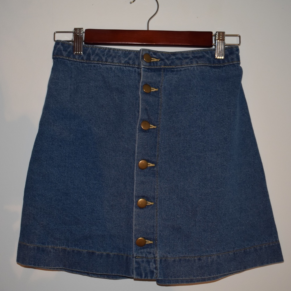 American Apparel denim skirt